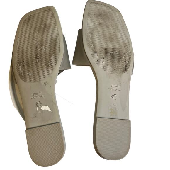 Stuart Weitzman Women's Summer Flat Sandals  in Perla Sz 9.5 - Picture 2 of 7
